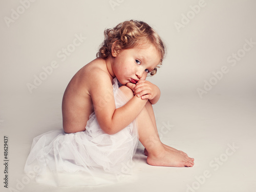 Photo: Sad little girl Sad little girl