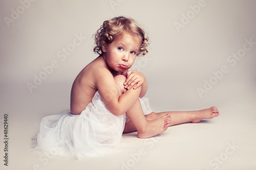Photo: Sad little girl Sad little girl