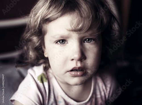 Photo: Crying little girl Crying little girl