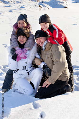 Photo: Family in the winter Family in the winter