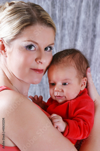 Photo: Mother with her newborn baby Mother with her newborn baby
