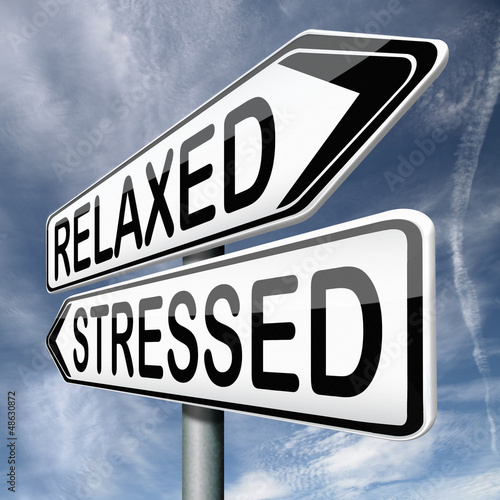 Illustration: relaxed or stressed relaxed or stressed