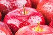Photo: Macro of fresh wet red apples Macro of fresh wet red apples