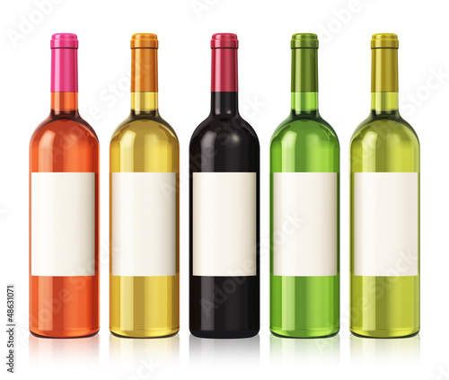 Illustration: Wine bottles Wine bottles