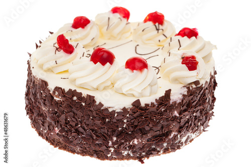 Photo: Eine ganze Schwarzwälderkirschtorte Eine ganze Schwarzwälderkirschtorte