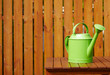 Spring garden tools background