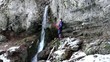 Video: Boy and a waterfall Boy and a waterfall