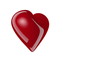 Video: Heart rotating isolated on white background Heart rotating isolated on white background