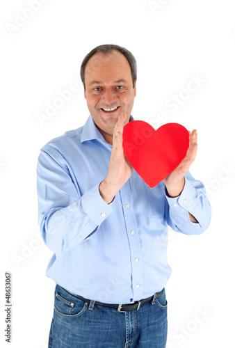 Photo: Mann mit Herz Mann mit Herz