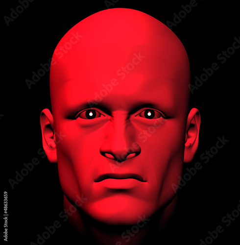 Illustration: red with anger red with anger