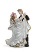 Bride and groom dancing cake topper