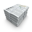 Newspapers stack