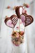 Valentine cookie pops