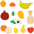 Silhouette fruits