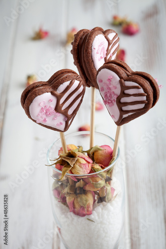 Photo: Valentine cookie pops Valentine cookie pops