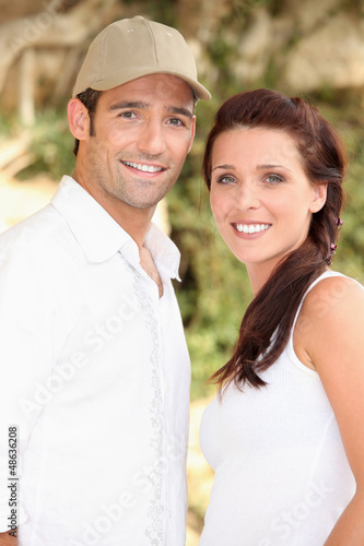 Photo: couple posing in nature couple posing in nature