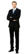 Photo: Smiling businessman, over white Smiling businessman, over white