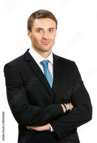 Photo: Businessman, isolated on white Businessman, isolated on white