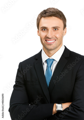 Photo: Businessman, isolated on white Businessman, isolated on white