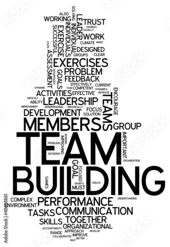 Illustration: Word Cloud "Team Building" Word Cloud "Team Building"