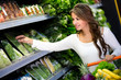 Woman grocery shopping