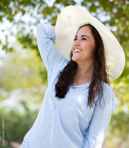 Photo: Woman in the countryside Woman in the countryside