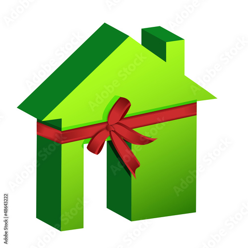 Illustration: Real estate concept ribbon Real estate concept ribbon