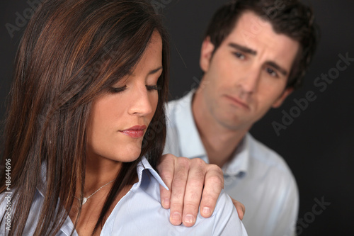 Photo: Couple having a disagreement Couple having a disagreement