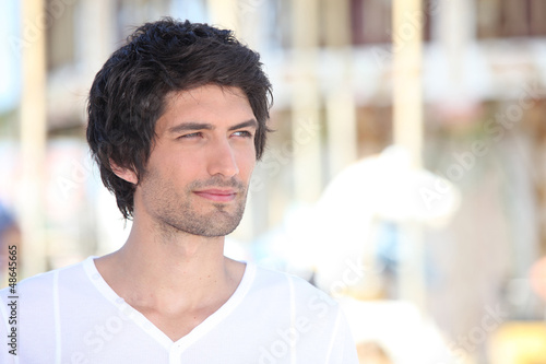 Photo: Portrait of young brown-haired man Portrait of young brown-haired man