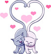 Cats in love