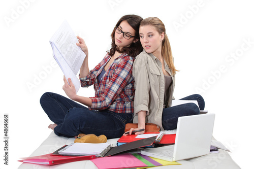 Photo: Teen studying Teen studying