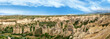 Panoramic view of Unique geological formations in the Cappadocia