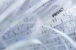 Pile of shredded paper - privacy