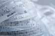 Pile of shredded paper - security