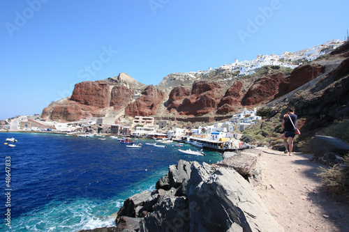 Photo: Grèce - Santorin (Port d'Amoudi) Grèce - Santorin (Port d'Amoudi)