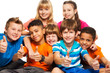 Photo: Group of boys and girls Group of boys and girls