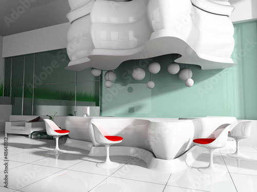 Illustration: Reception in hotel Reception in hotel