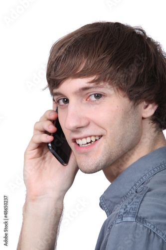 Photo: Teenager on the phone Teenager on the phone