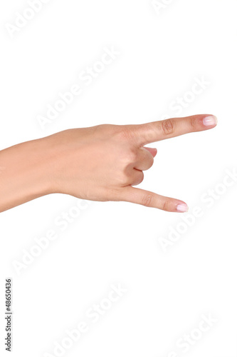 Photo: Hand making rock gesture Hand making rock gesture