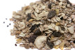 Muesli, fruta y cereales, aislado