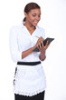 Waitress taking an order