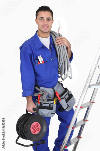 Photo: Tradesman with his tools Tradesman with his tools
