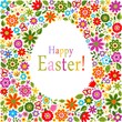 flower pattern easter card cover
