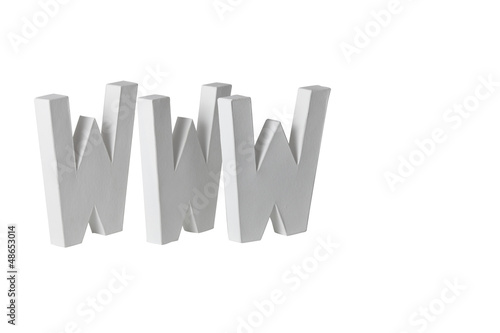 Photo: Large WWW letters Large WWW letters