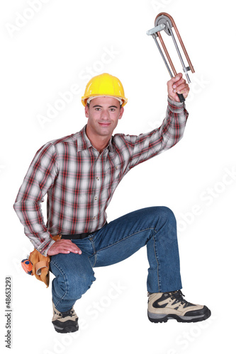 Photo: craftsman posing craftsman posing