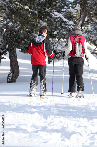 Photo: Ski couple Ski couple