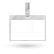 Card Name or Id Holder isolated on white