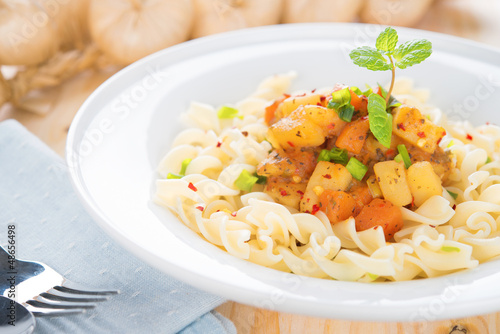 Photo: Pasta fusilli Pasta fusilli