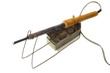 soldering iron on the white background