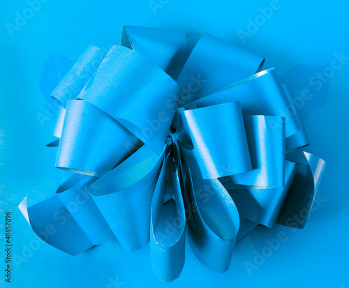 Photo: box on the blue background box on the blue background